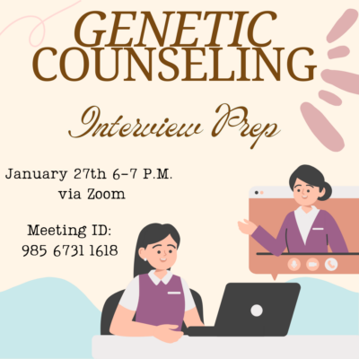 Genetic Counseling interview prep infographic