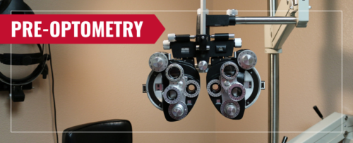 Pre-optometry banner image with vision equipment